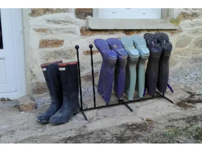 4 pair wellington boot holder Wimborne wrought iron works