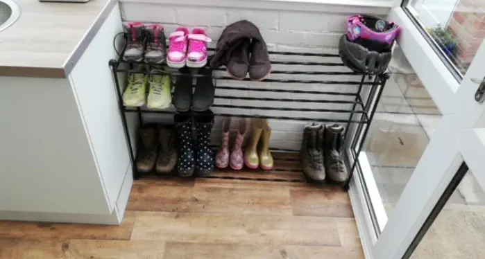 Bespoke boot shoe rack Wimborne wrought iron works