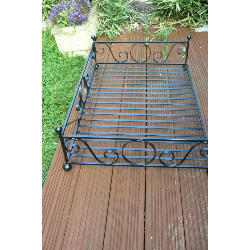 Large dog bed frame wrought iron