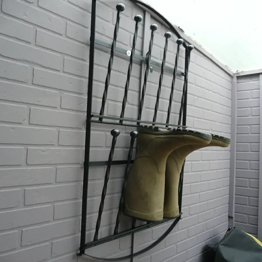 Wall mounted hotsell wellington boot rack