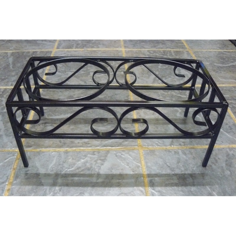 wrought iron dog bowl stand